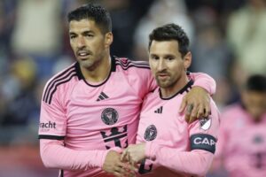 Foto de Archivo. Messi y Suárez con el Inter Miami. EFE/EPA/CJ GUNTHER