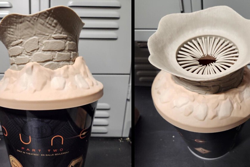 El inolvidable y asqueroso cubo basado en 'Dune 2' que arrasa en las redes sociales y promete cambiar nuestro concepto de comer palomitas en el cine: "¡Esto no está bien!"