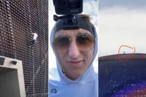 Un hombre se ha subido a lo alto de The Sphere en Las Vegas. Nadie sabe cómo lo ha conseguido