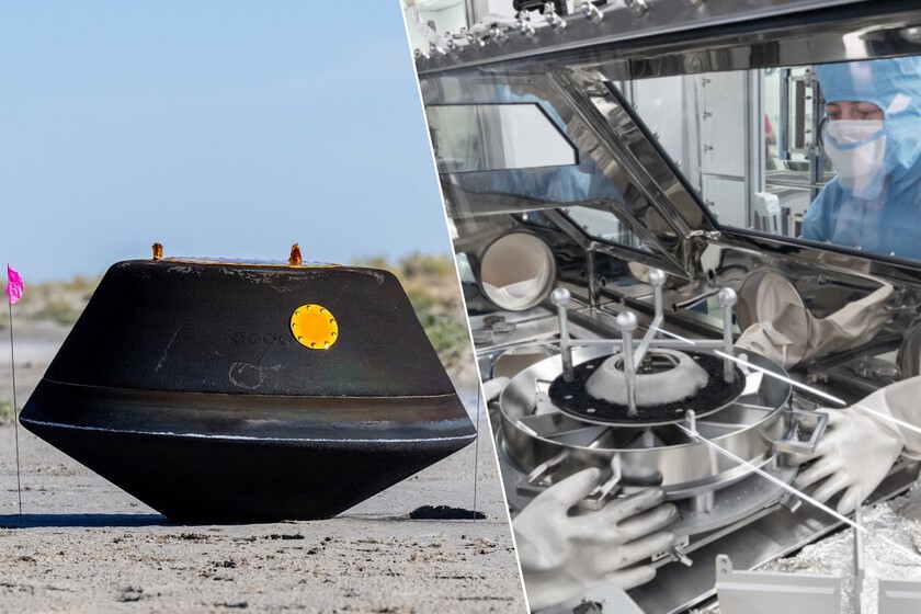 La cápsula de muestras de Bennu tiene menos material de lo esperado. Aun así, el 70% se reservará para los científicos del futuro