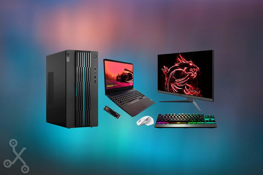ordenadores, monitores, teclados y más