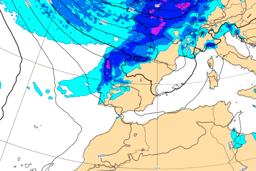 un volantazo meteorológico que trae lluvia, nieve y mucho frío