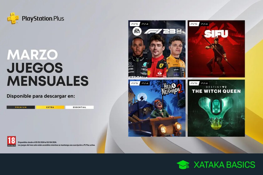 Juegos gratis de PS4 y PS5 en marzo 2024 para PlayStation Plus Essential, Extra y Premium