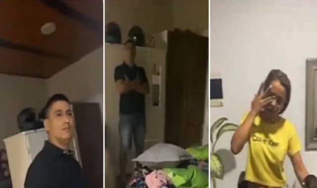 Policía grabó a su esposa con el amante y los encaró: “Qué bonito compañero”