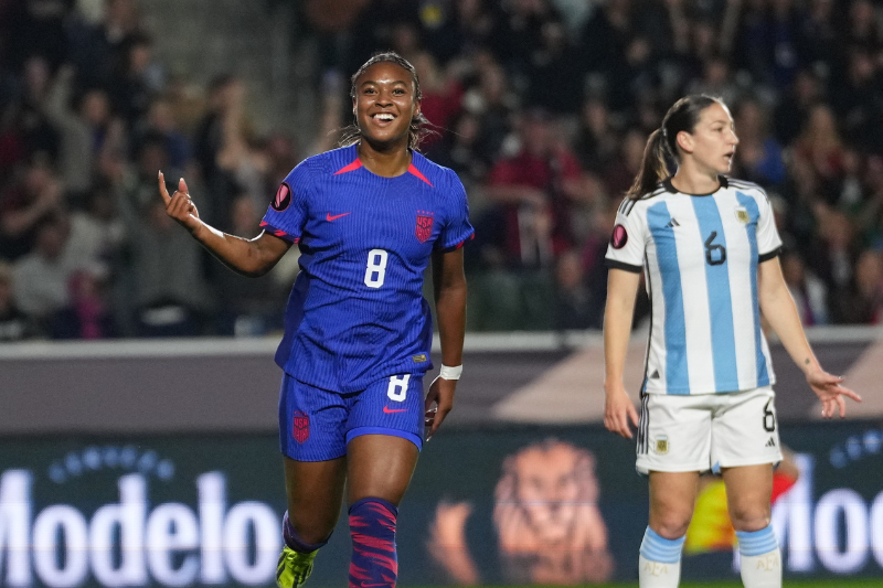 Jaedyn Shaw y su doblete: otro récord de Estados Unidos
