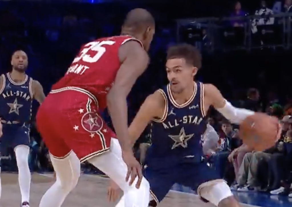 Trae Young se burló a Kevin Durant en el NBA All-Star