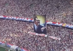 Tifo del Señor Barriga en Brasil