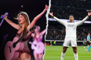 Real Madrid y la petición a La Liga para mover el calendario de la ultima jornada y el concierto de Taylor Swift. (Fotos: 'X' Taylor Swift / Real Madrid C.F.)