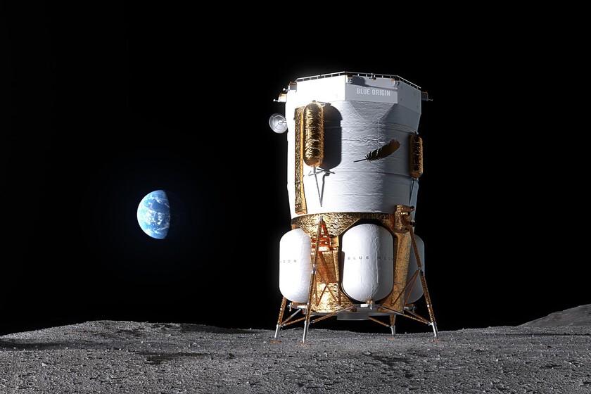 la empresa de Jeff Bezos espera llegar a la Luna en 12-16 meses, antes que Starship