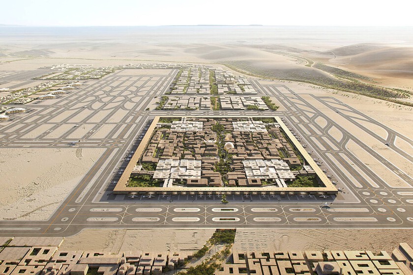 El aeropuerto más grande del mundo ya está en marcha. Será toda una aerotrópolis con seis pistas de aterrizaje
