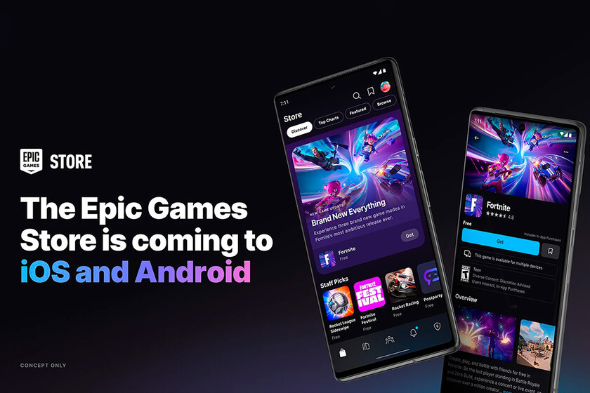 anuncia que la Epic Games Store aterrizará en iOS y Android (y desvela el período de lanzamiento)