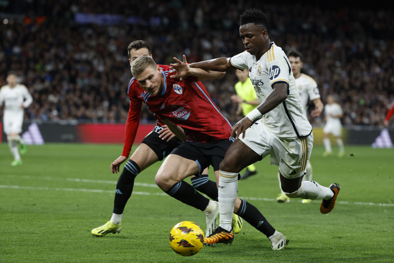 Vinicius provoca controversia con nuevo gesto en el Real Madrid-Celta
