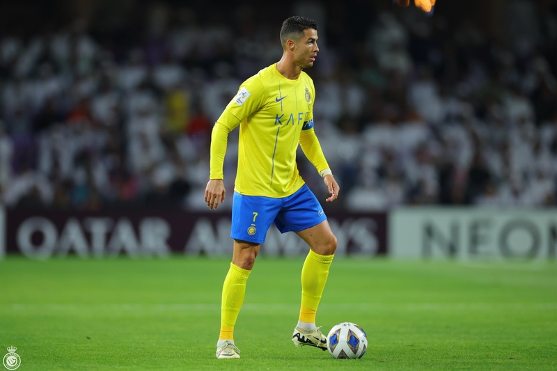 Cristiano Ronaldo en el partido del Al-Nassr vs Al-Ain en la AFC Champions League. (Foto: 'X' Al-Nassr)