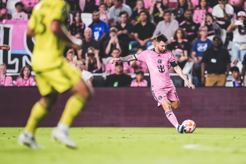 Lionel Messi con el Inter Miami en el partido de vuelta ante el Nashville en la CONCACAF Champions Cup. (Foto: 'X' Inter Miami C.F.)