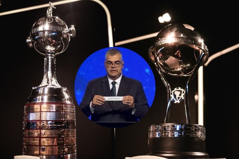 Sorteo de grupos de la CONMEBOL Copa Libertadores y Copa Sudamericana 2024.(Fotos: 'X' CONMEBOL Libertadores)
