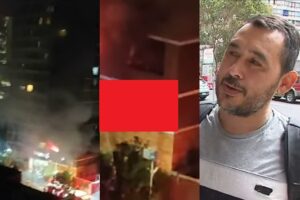 Bombero venezolano salvó a una mujer en un incendio en Chile