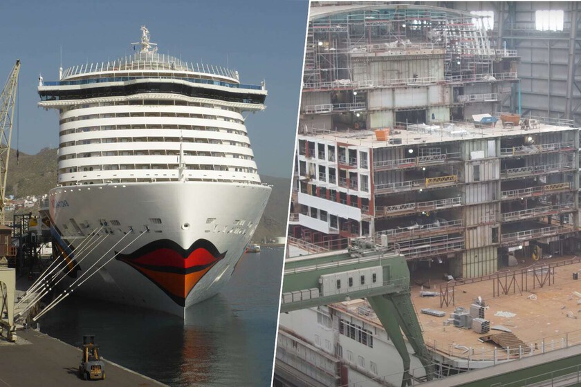 Construir un crucero es como montar un LEGO de 2.000 millones y dos años de trabajo