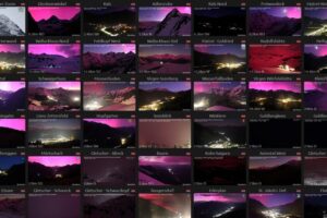 Las auroras se dejan ver en toda Europa, incluido el sur, durante la mayor tormenta geomagnética desde 2005