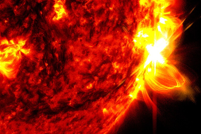 el sol ha lanzado sus mayores llamaradas en dos décadas. Así se ha visto desde el espacio