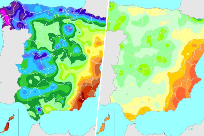 mientras Galicia se inunda, Murcia recibe cada vez menos agua