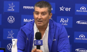 Chepo de la Torre, durante su presentación como técnico del Club Puebla de cara al Torneo Apertura 2024