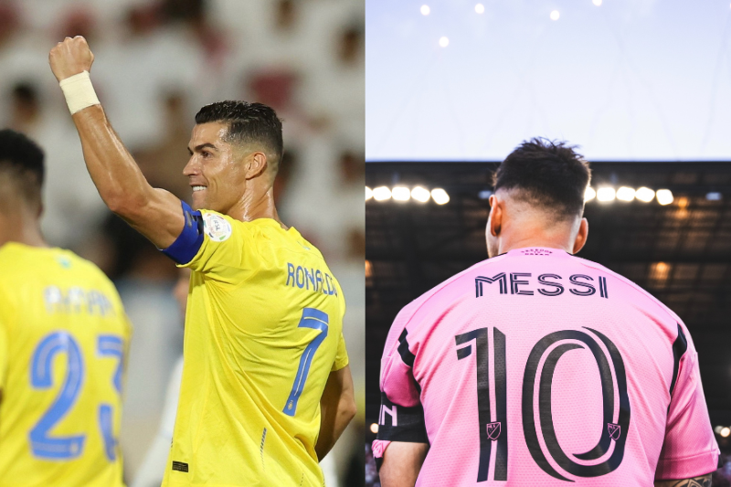 Cristiano Ronaldo suena como posible nuevo compañero de Lionel Messi en el Inter Miami. (Fotos: 'X' Inter Miami / Al-Nassr)