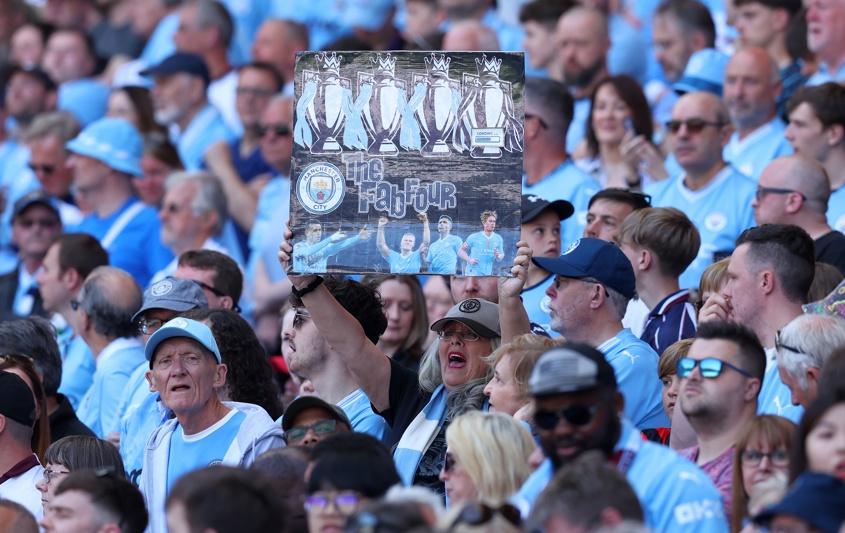 Manchester City de Pep Guardiola es tetracampeón de Inglaterra