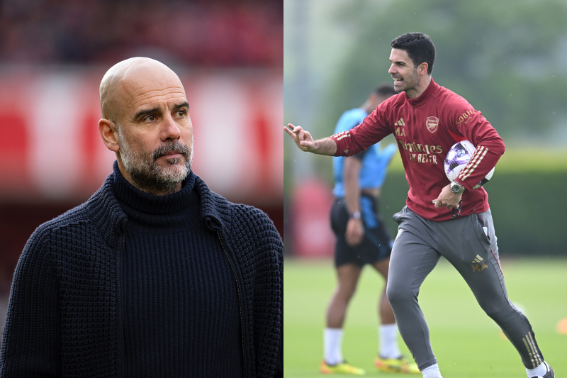 Pep Guardiola y Mikel Arteta buscarán este fin de semana ser líderes en la Premier League. (Fotos: 'X' Manchester City / Arsenal)