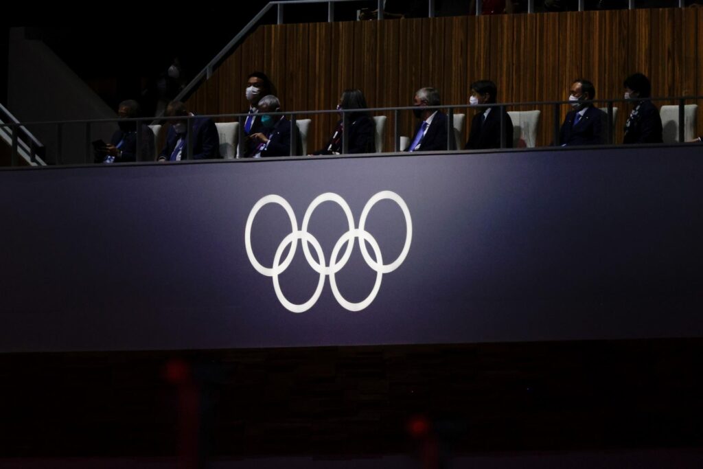 Imagen de la ceremonia inaugural de los Juegos Olímpicos de Tokio 2020. EFE/ Juan Ignacio Roncoroni
