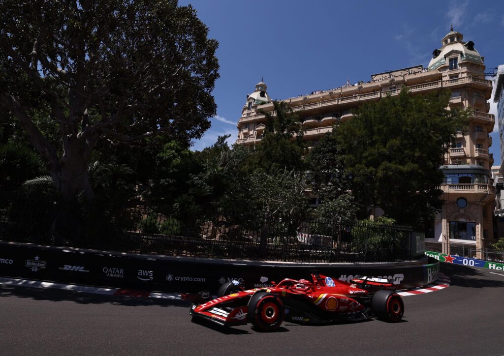 El monegasco Charles Leclerc (Ferrari). EFE/EPA/ANNA SZILAGYI