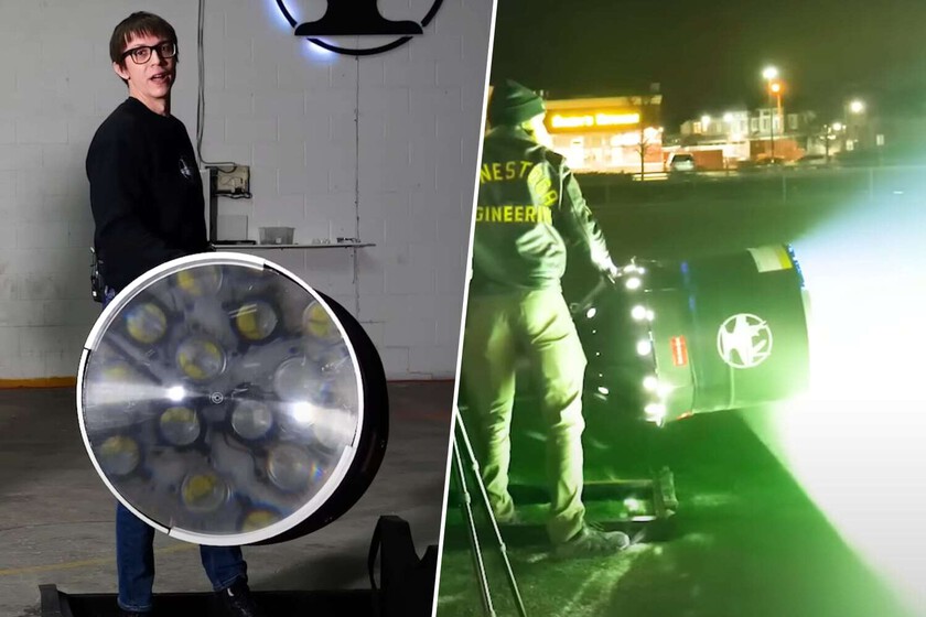 medio millón de lúmenes y potencia para iluminar un campo de fútbol
