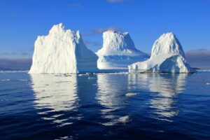 invasión de icebergs en el Atlántico Norte