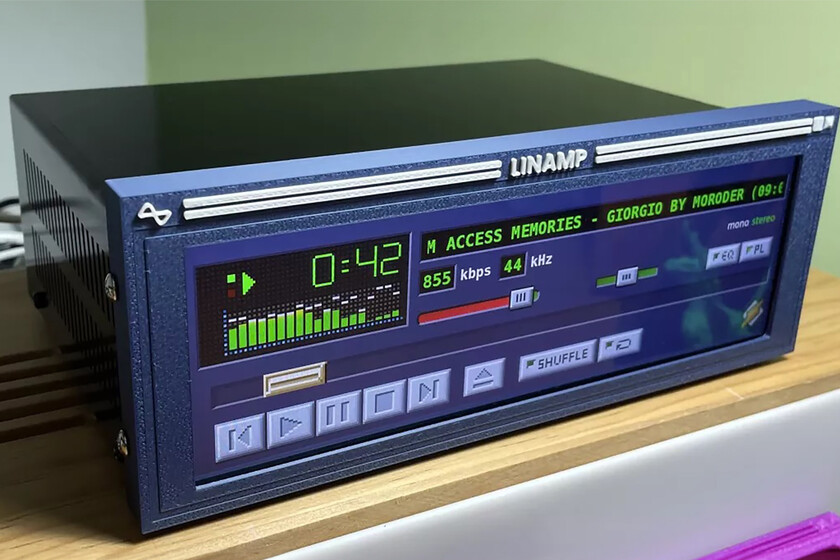 ha creado un reproductor físico de “Winamp”