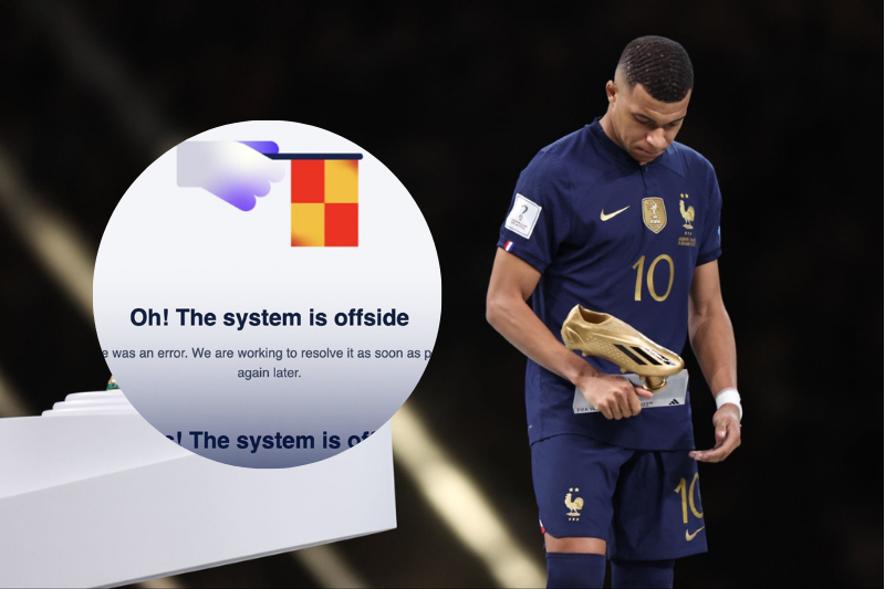 Con el anuncio de Kylian Mbappé en su llegada al Real Madrid, el sitio web oficial del club se cayó. (Fotos: 'X' Kylian Mbappé / Captura de pantalla realmadrid.com)