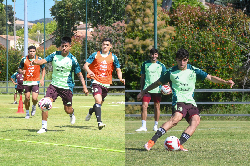 La selección de México se prepara para debutar ante Francia en el Torneo Maurice Revello. (Fotos: 'X' Selección Nacional)