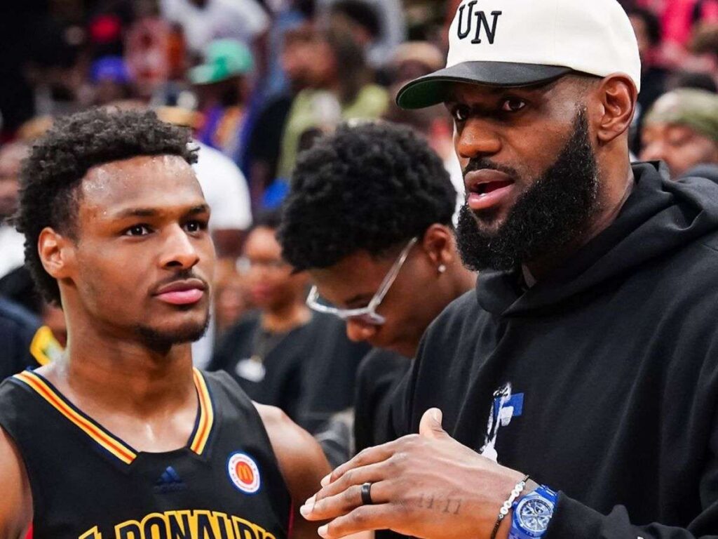 Lebron y Bronny James hacen historia en la NBA