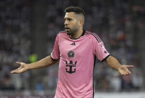 Fotografía de archivo del jugador español del Inter Miami Jordi Alba. EFE/ Antonio Ojeda