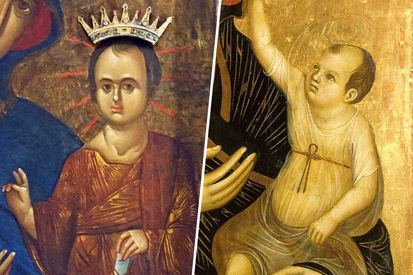 En la Edad Media el niño Jesús aparecía representado como un "bebé anciano". El motivo aún fascina a los expertos