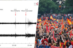 el CSIC tiene la prueba de que la final de la Eurocopa hizo temblar el suelo en España