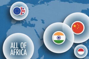 La población de China, India y África, comparadas con la del resto del mundo en un revelador mapa