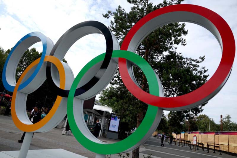 Los Anillos Olímpicos durante los Juegos Olímpicos de París 2024