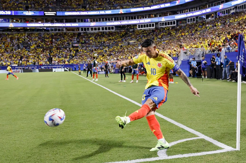 James Rodríguez de Colombia durante la Copa América 2024 . EFE/EPA/ERIK S. MENOR