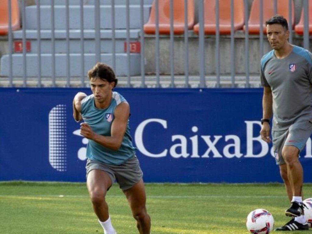 Félix se unió a los entrenamientos del Atlético