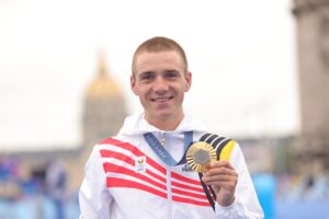 El belga Remco Evenepoel, campeón olímpico de contrarreloj. (París 2024, medallero) EFE/EPA/TERESA SUAREZ