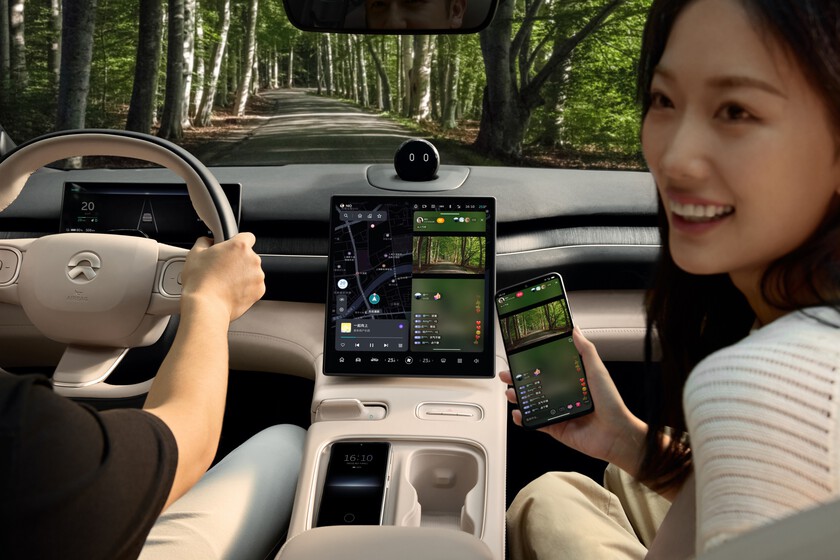 lo último de NIO es hacer live-streaming desde el coche