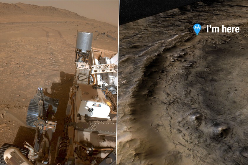 el rover Perseverance ha empezado a escalar el borde del cráter en el que estaba metido