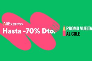 continúa la vuelta al cole de AliExpress con rebajas de hasta el 70%