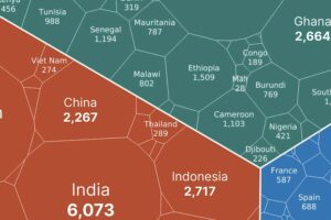 Los países del mundo que más tropas y dinero aportan a la ONU, reunidos en un ilustrativo gráfico