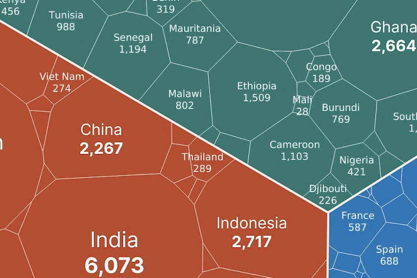 Los países del mundo que más tropas y dinero aportan a la ONU, reunidos en un ilustrativo gráfico