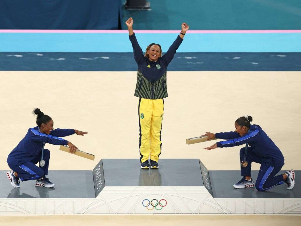 Rebeca Andrade se colgó el oro en gimnasia